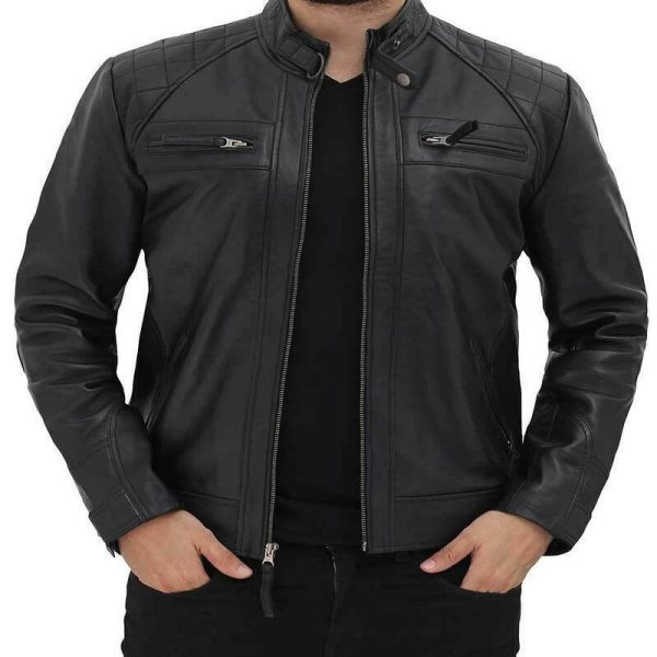 Men’s Black Lambskin Leather Jacket