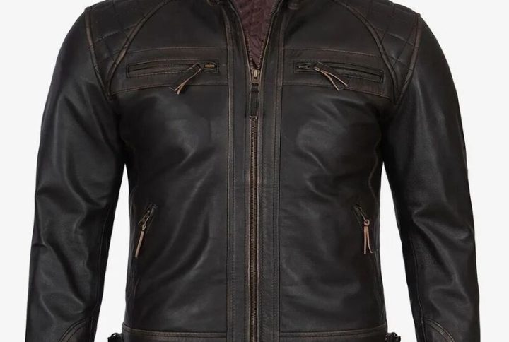 Genuine Lambskin Dark Brown Biker Jacket