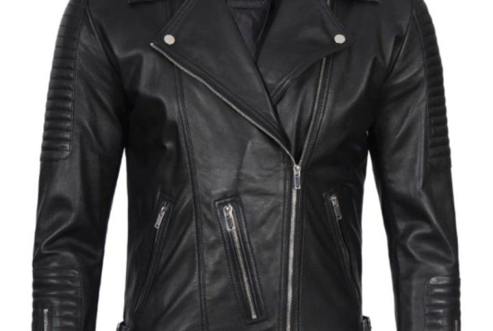 Women’s Quilted Asymmetrical Leather Jacket