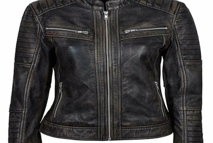 Black Lambskin Slim Fit Motorcycle Jacket