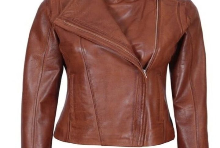 Women’s Genuine Brown Sheepskin Leather Jacket
